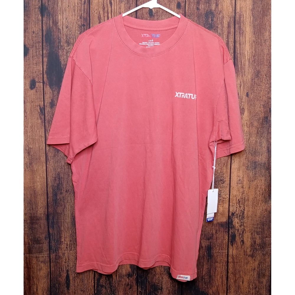 Xtratuf NWT Men's Short Sleeve Crew Neck T-Shirt Size Large‎ Salmon